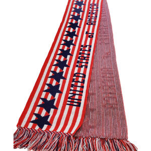 Knitmakers USA Scarf Adult's United States Of America Red/White/Blue Stars Retro